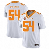 Tennessee Volunteers 54 Jordan Williams White Nike College Football Jersey Dzhi,baseball caps,new era cap wholesale,wholesale hats